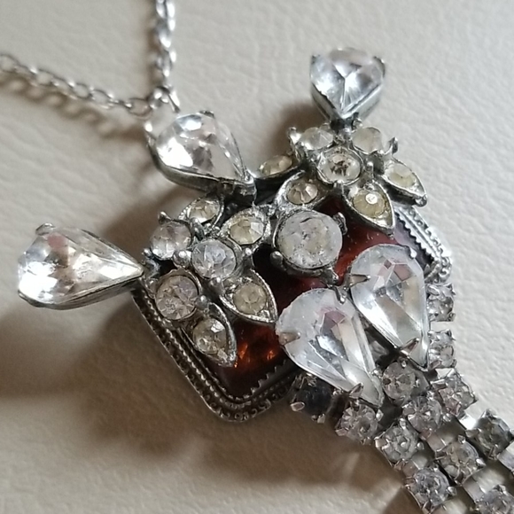 Repurposed Vintage Jewelry Assemblage Necklace - Picture 4 of 16